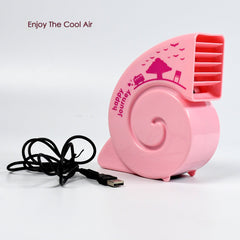 Cute Bright Color Desktop Office USB Mini Fan Battery USB Fans USB Mini Fans (Ba - 7709_mini_fancy_fan_no3