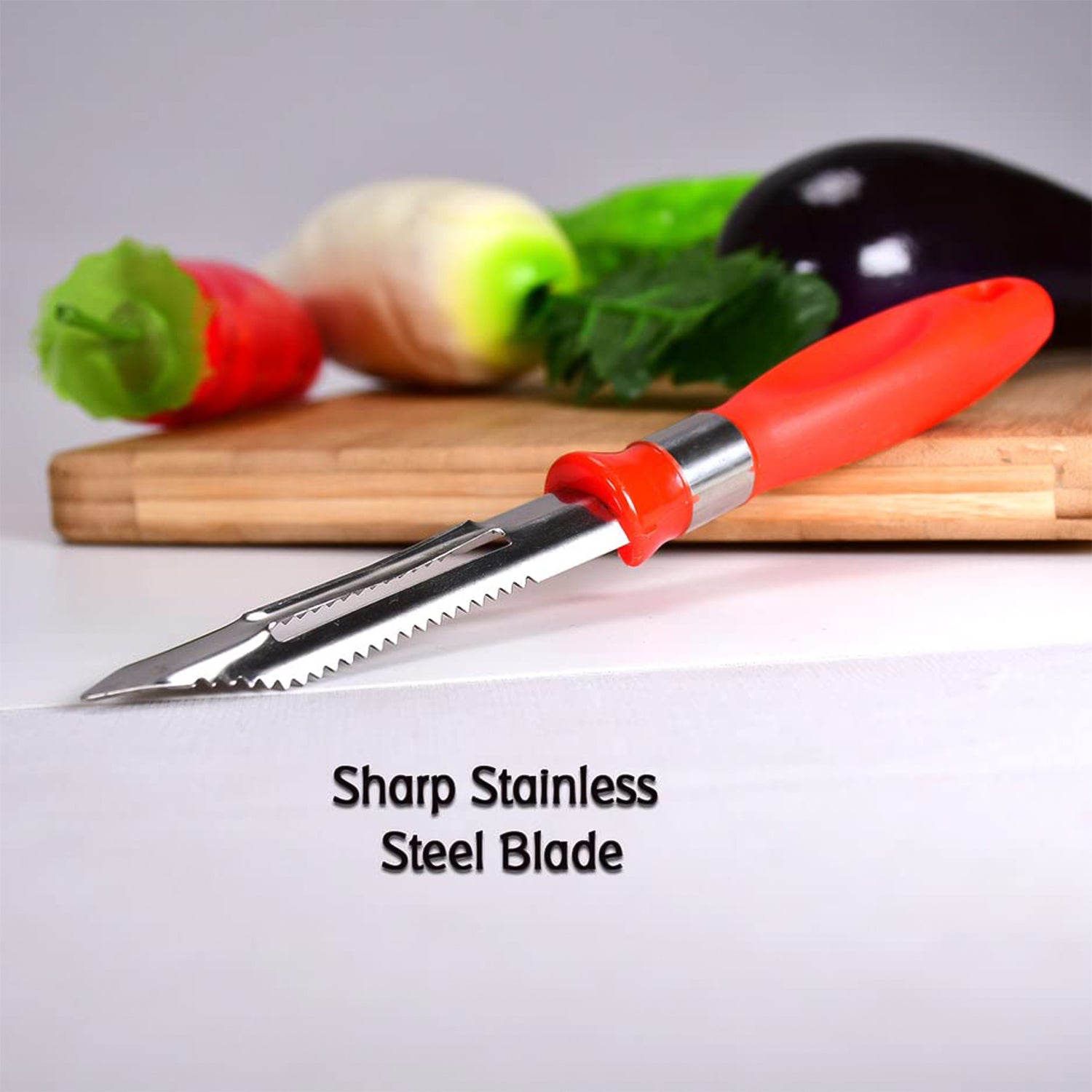 Superior eMart 2-in-1 Stainless Steel Knife Peeler
