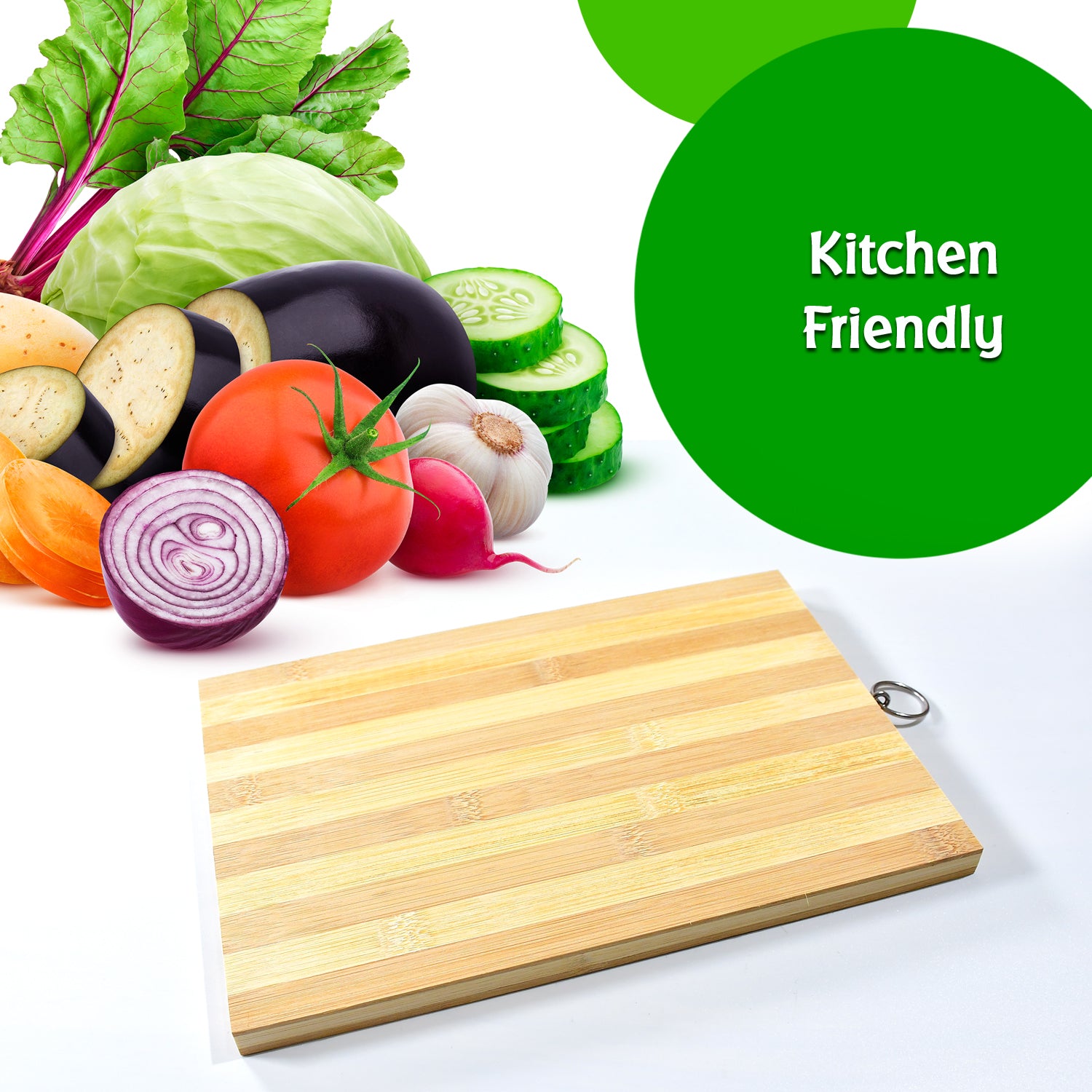 Natural Wood Chopping / Cutting Board For Kitchen Vegetables / Fruits