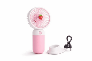 Portable Mini Fan - USB Rechargeable Handheld Lightweight Design, Low Noise, Easy Portability (Pack of 2, Multicolor)