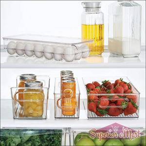 8 Cavity Egg Storage Box | Egg Trays For Refrigerator With Lid 1 Pc - Superior eMart