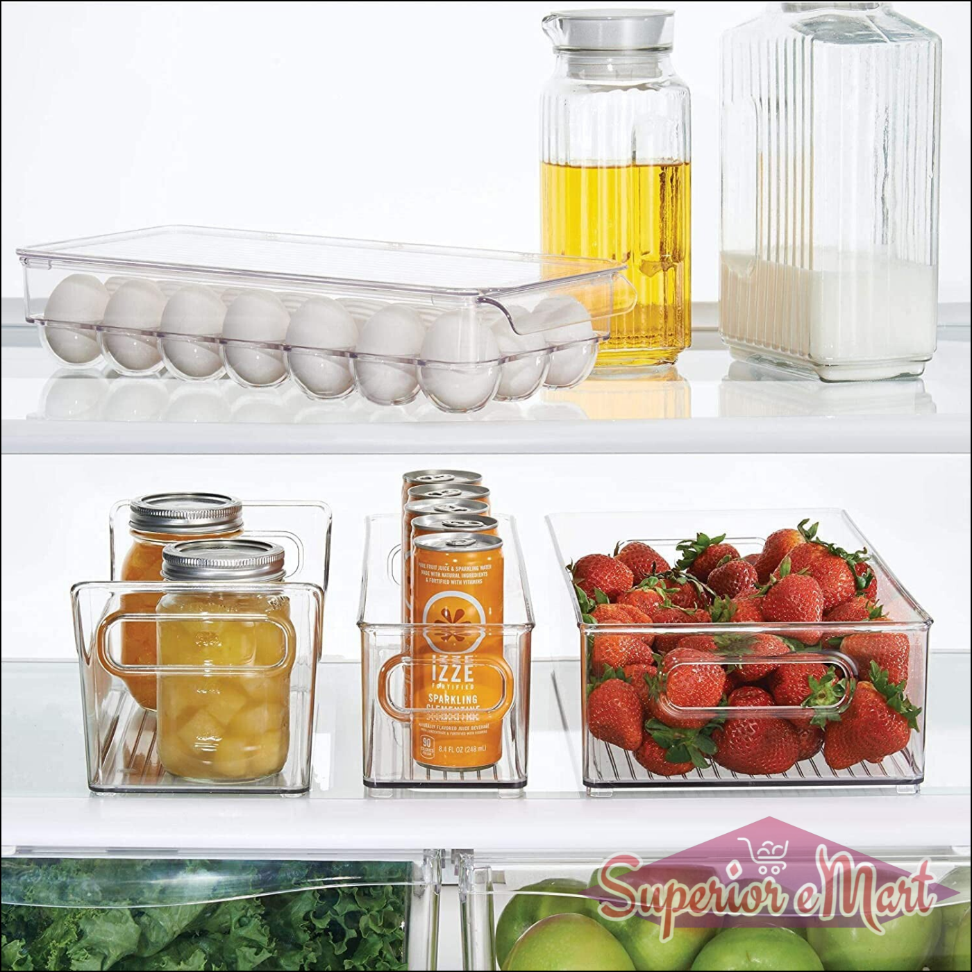 8 Cavity Egg Storage Box | Egg Trays For Refrigerator With Lid 1 Pc - Superior eMart
