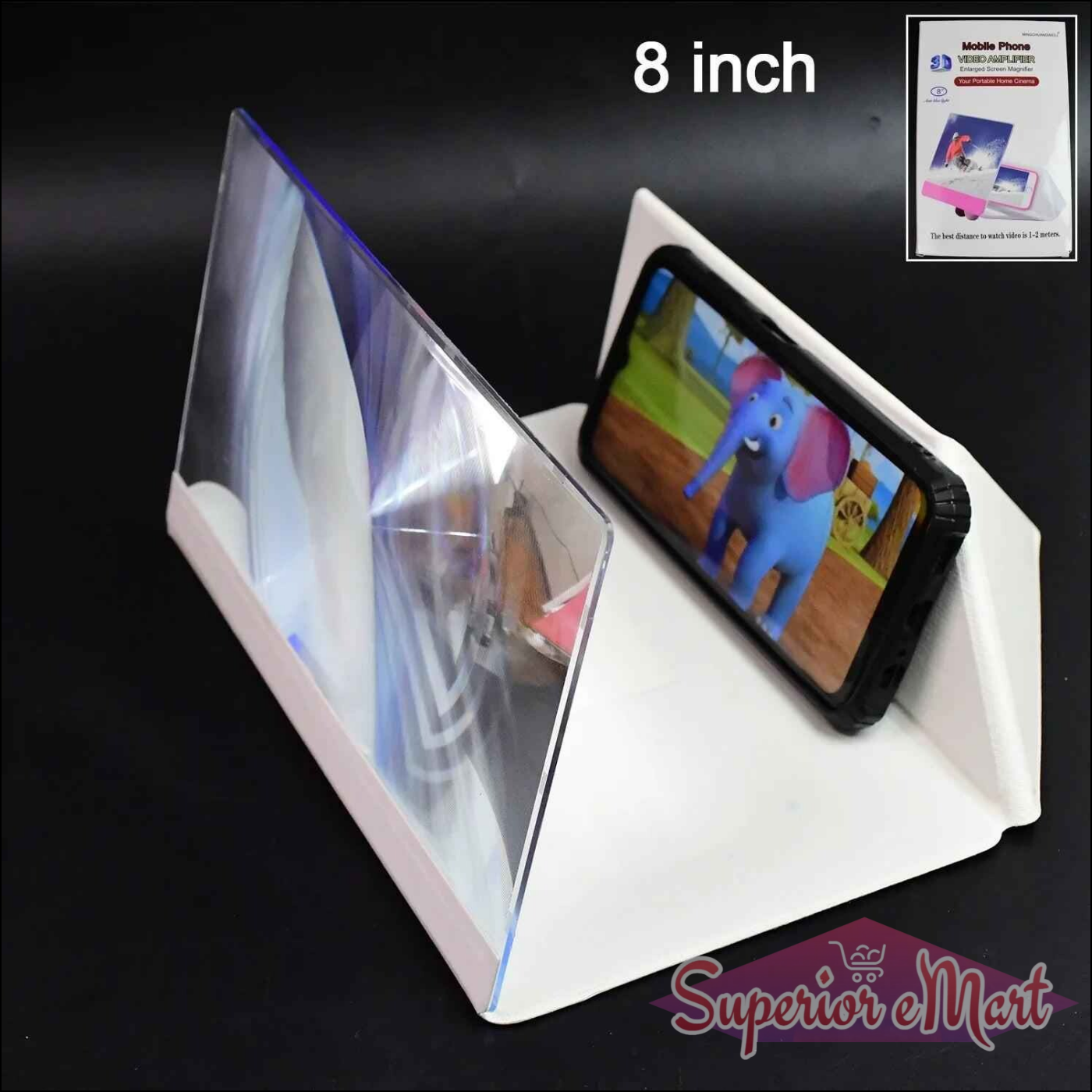 8-Inch 3D Mobile Screen Amplifier - Superior eMart