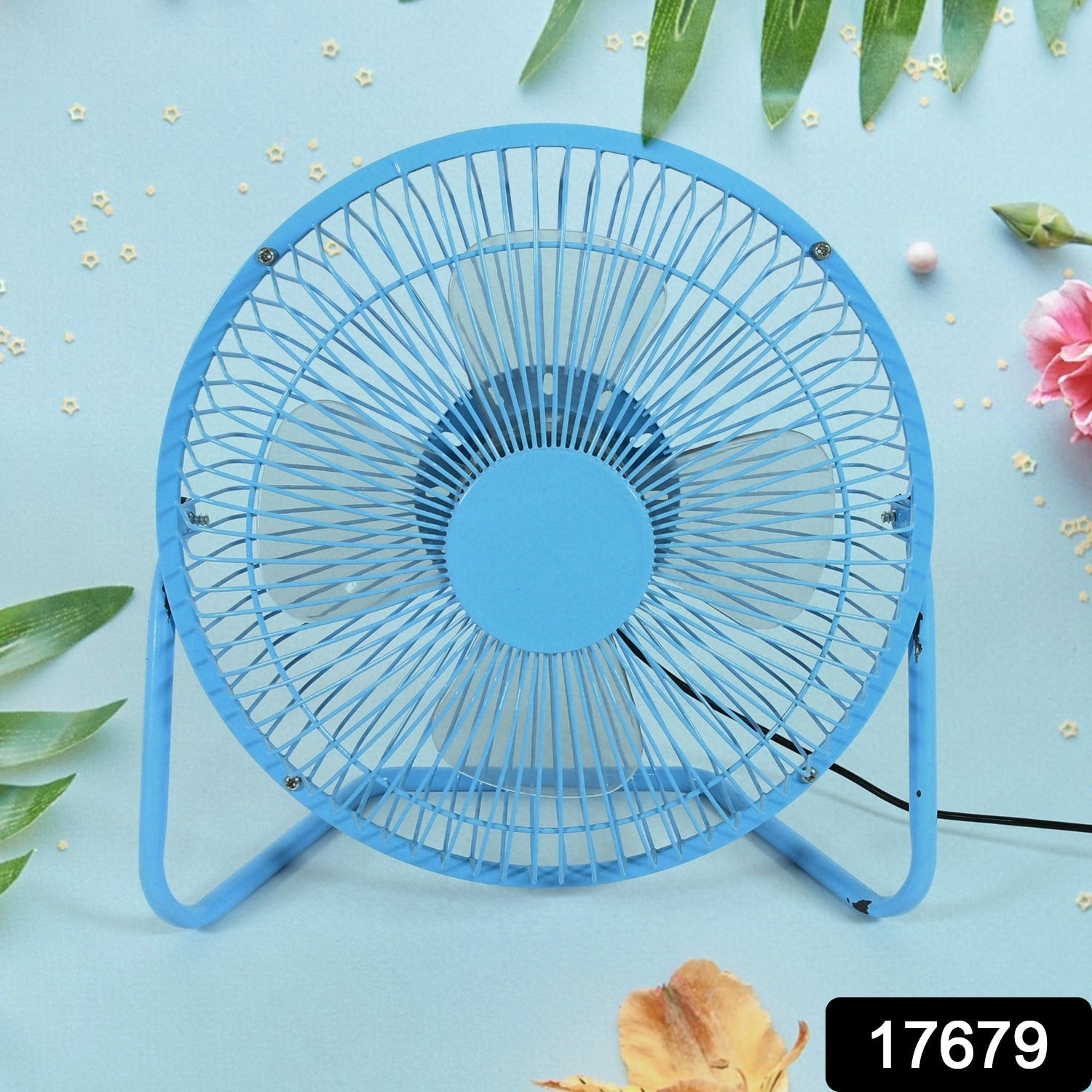 Big USB Table Desk Personal Metal Electronic Fan, Compatible with Computers, Lap - 17679_usb_table_desk_fan_no3