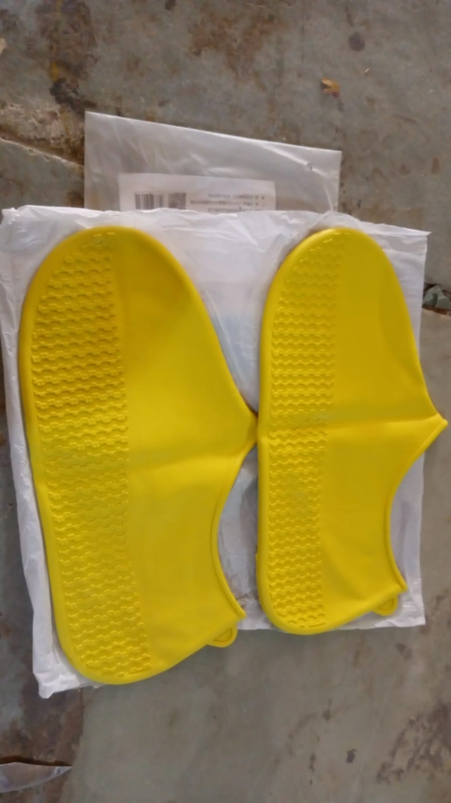 Non-Slip Silicone Rain Reusable Anti skid Waterproof Fordable Boot Shoe Cover (E - 17983_xl_yellow_sili_shoe_cover