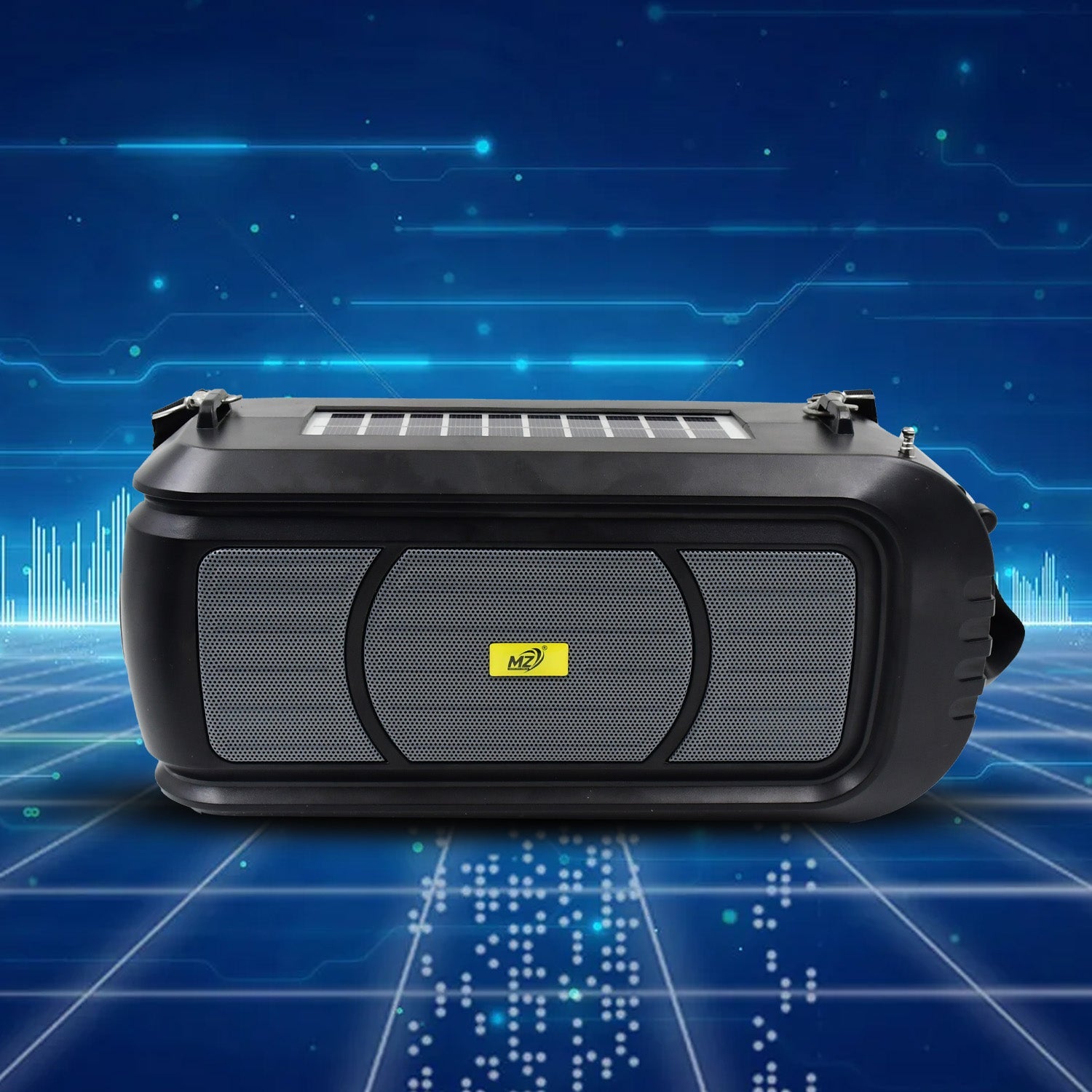 Wireless Bluetooth Speaker 5W High Bass with Wireless Mic / Microphone, LED Torc - 13353_wireless_bluetooth_speaker_n_mic