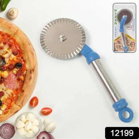 Multi Purpose Use Curly Pizza Cutter | Pastry Cutter | Sandwiches Cutter (1 Pc)