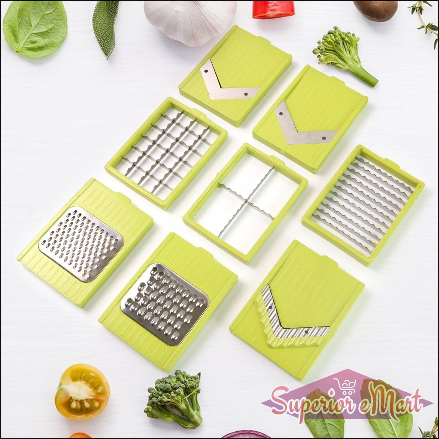 9-in-1 Kitchen Vegetable Slicer with Container - Superior eMart
