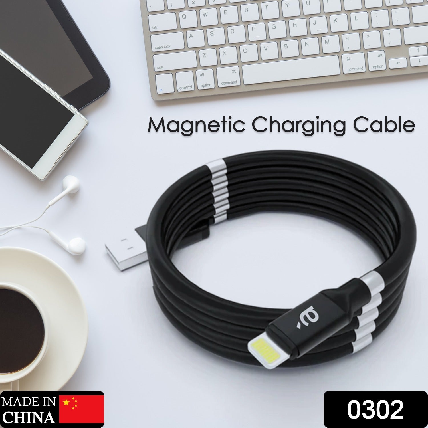 USB Cable, Charging Cable 3A Fast Charge and Sync Most Stunning Charging Cable,  - 0302_magnetic_charging_cable