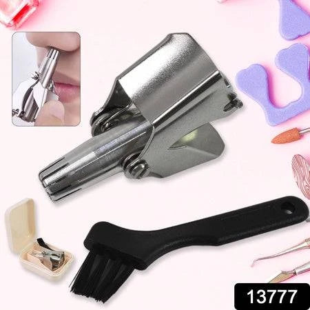 Nose Hair Clipper Stainless Steel Hair Remover (1 Pc  With Brush  Plastic Case) - Superior eMart