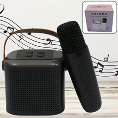 Wireless Speaker Microphone Set, RGB Light Support Memory Card PortableKaraoke M - 12669_wireless_speaker_microphone_set