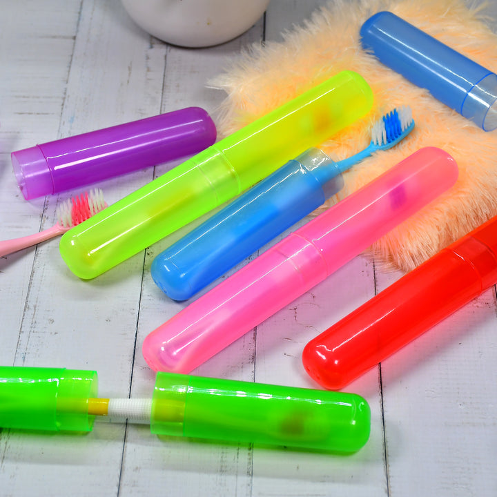 6pc Tooth Brush Travel Covers / Case / Holder