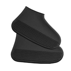 Non-Slip Silicone Rain Reusable Anti skid Waterproof Fordable Boot Shoe Cover (  - 4866_sili_shoe_cover_large