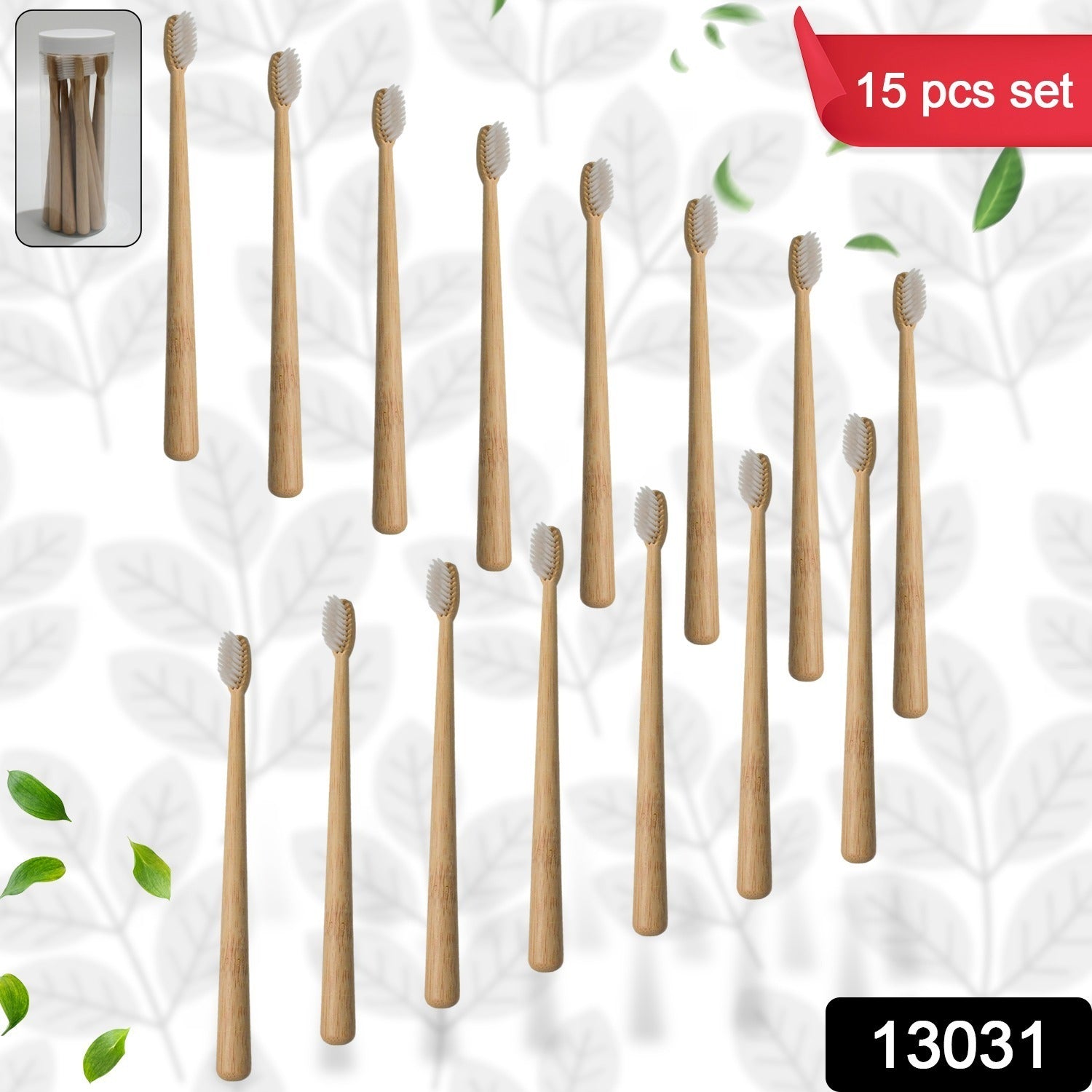 Bamboo Wooden Toothbrush Soft Toothbrush Wooden Child Bamboo Toothbrush Biode - 13031_wooden_thoothbrush_15pc_no5