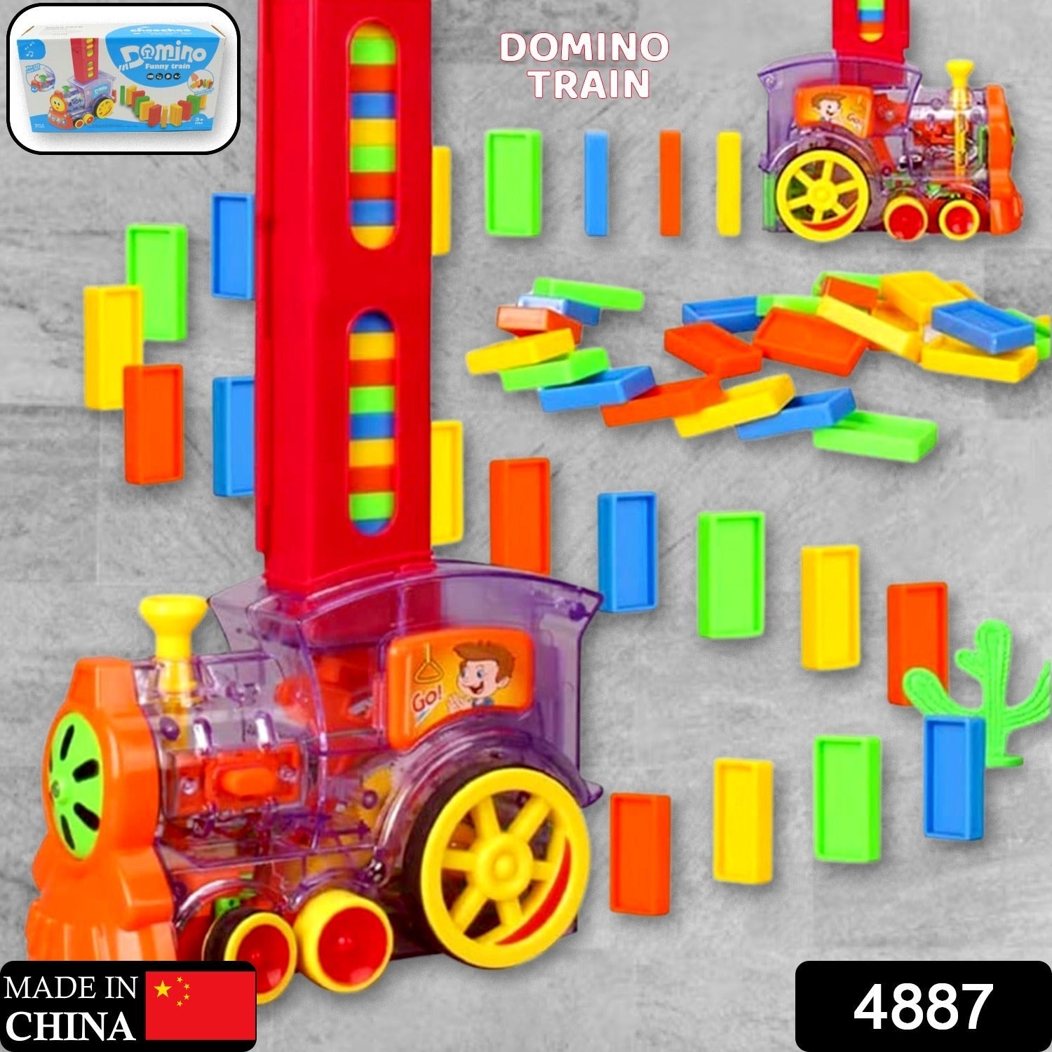 Play Game Transparent Funny Train Engine with Blocks Set 60 Blocks Toy with Musi - 4887_train_engine_with_60blocks_toy