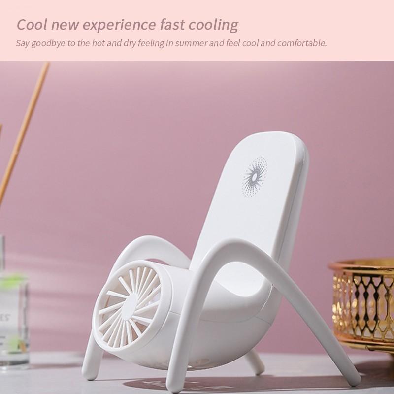 Portable Mobile Phone Holder Fan  Personal Fan Multi- Function Fan Handheld Char - 4814_mobile_stand_fan