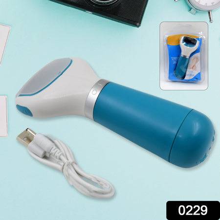 0229 Electronic Dry Foot File Callous Remover For Feet Electric Foot With Roller Hard And Dead Skin- Regular Coarse Baby Smooth Feet In Minutes. For In Home Padicure Foot Care Battery Powered  Usb (Battry Not Included) - Superior eMart