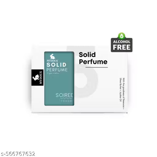 Solid Perfume – Soiree | Floral Fruity Fragrance | Long-Lasting | Alcohol-Free | 12g Pocket Perfume for men/women