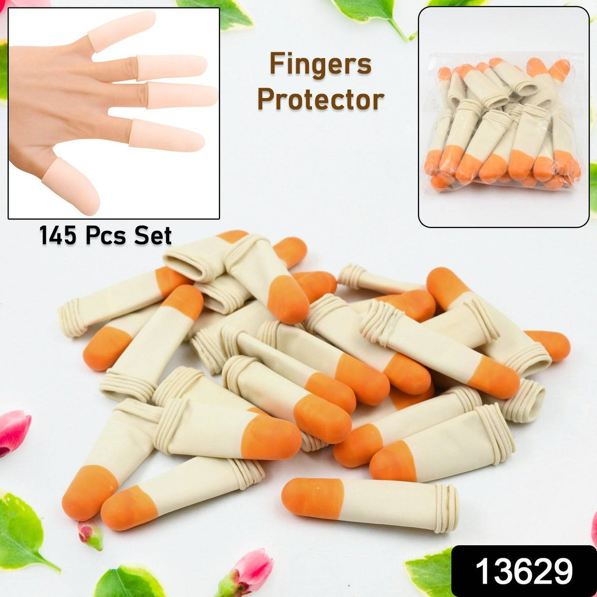 Finger Caps Silicone Finger Protectors Sleeves (Finger Cots  145 Pcs Set Approx) - Superior eMart