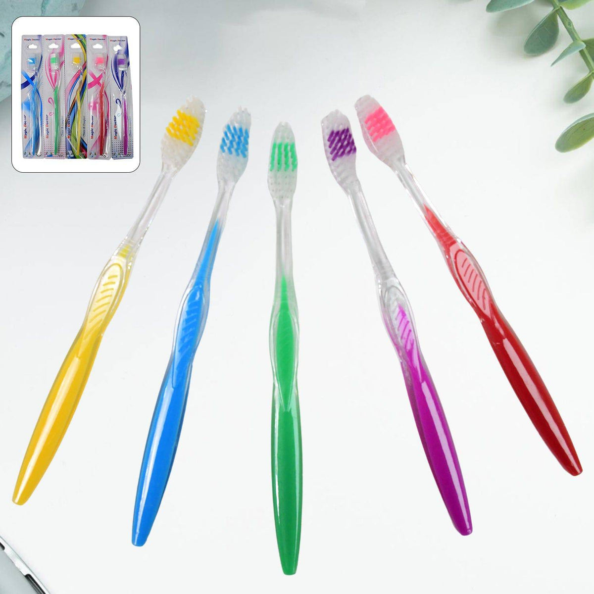 Premium Plastic Toothbrush (1 Pc  Mix Color) - Superior eMart