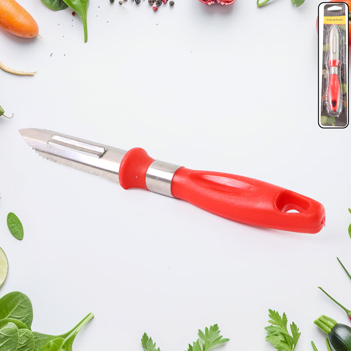 Superior eMart 2-in-1 Stainless Steel Knife Peeler