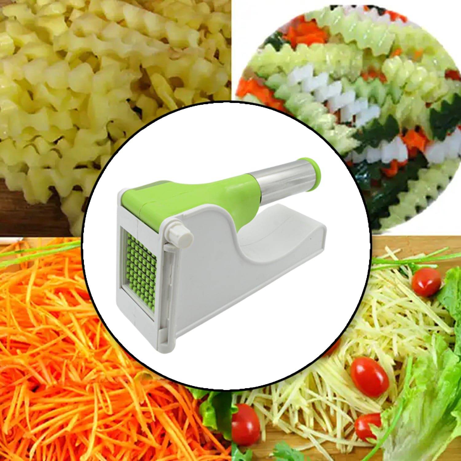 114 Virgin Plastic French Fry Chipser Potato Chipserpotato Slicer With Container - Superior eMart