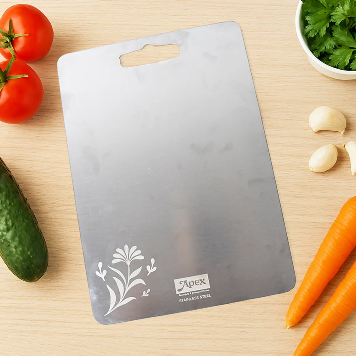 Stainless Steel Multipurpose Chopping, Cutting Board (260x360mm  1 Pc)