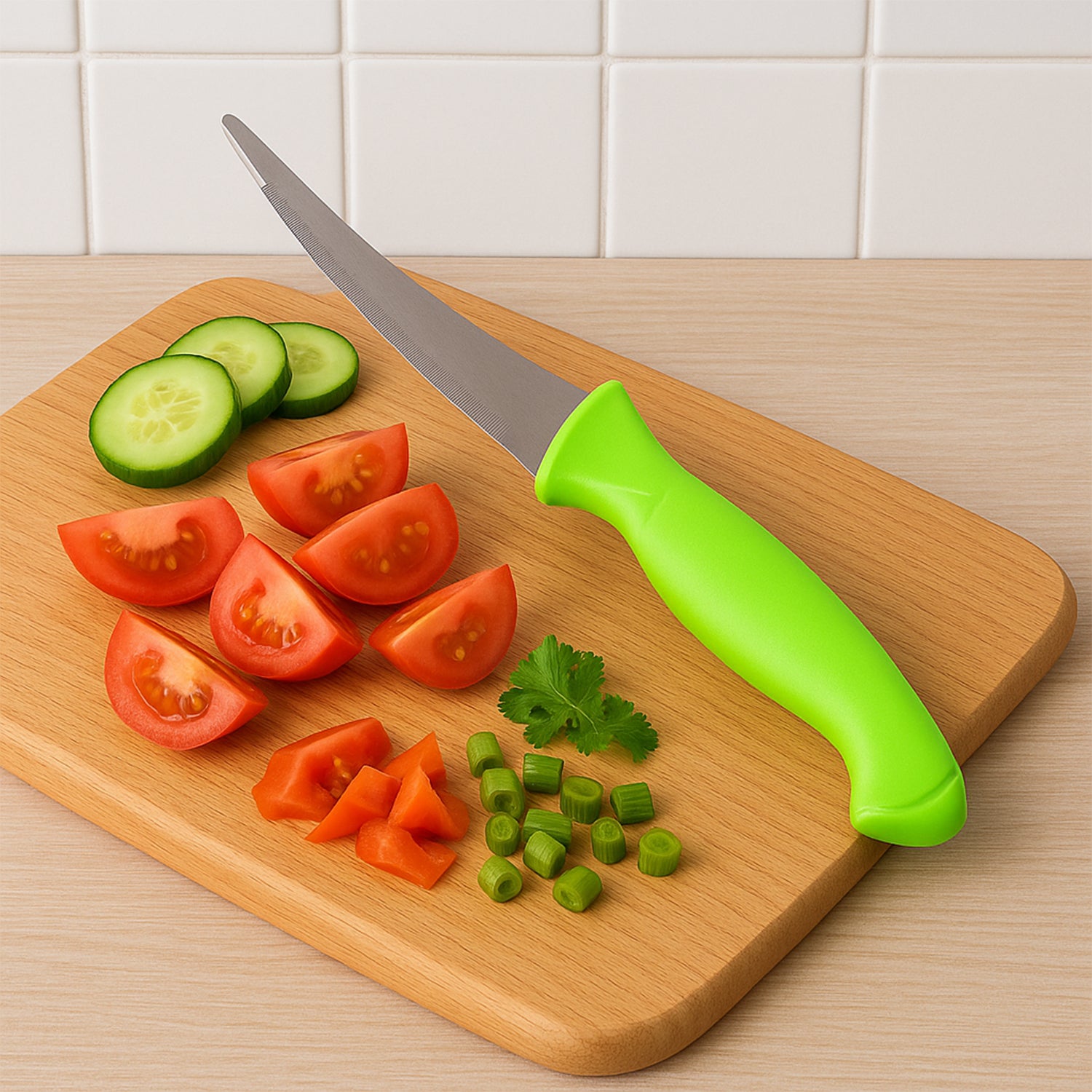 Multipurpose Kitchen Knife With Soft Handle (1 Pc)