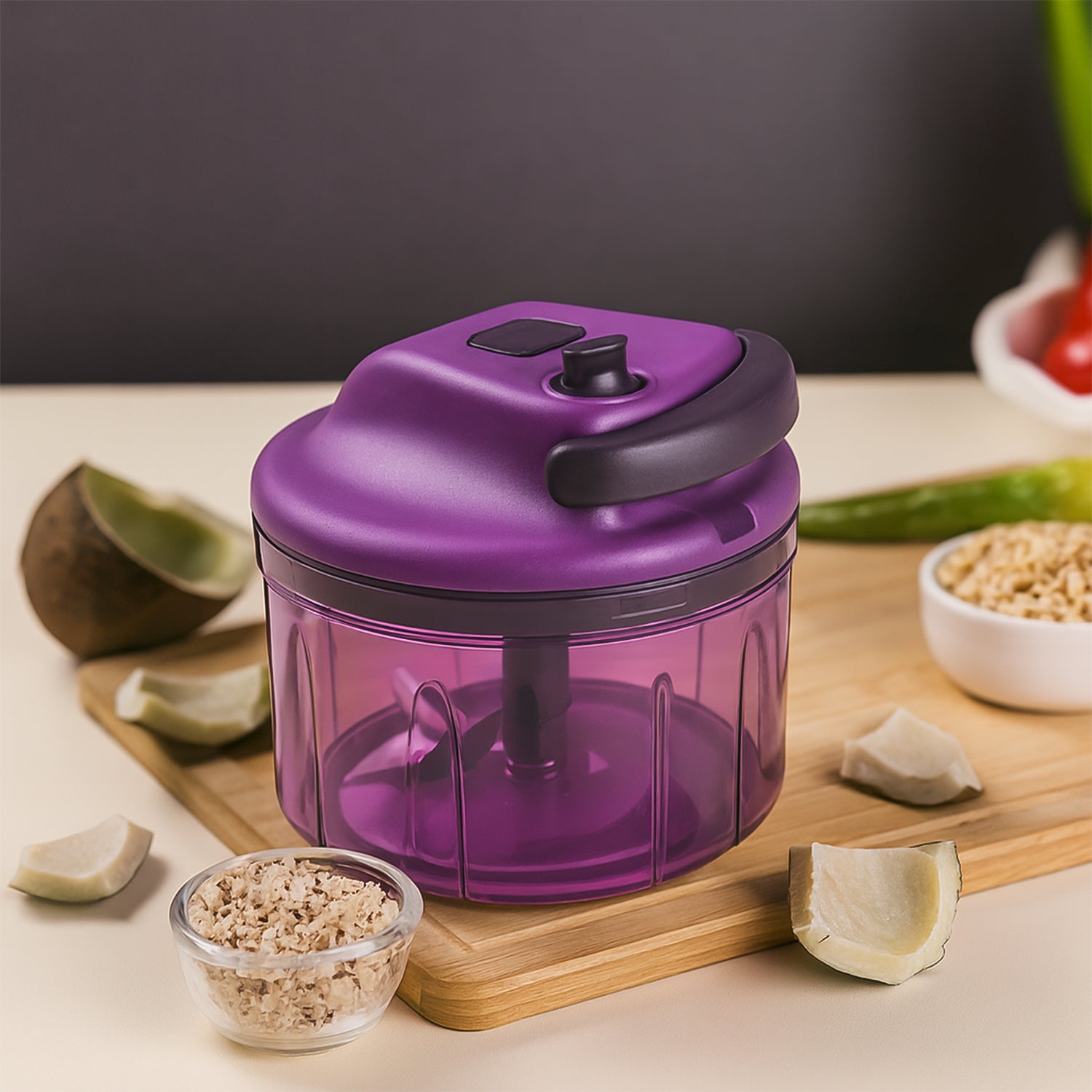Manual Hand-operated Vegetable Chopper 1000 Ml