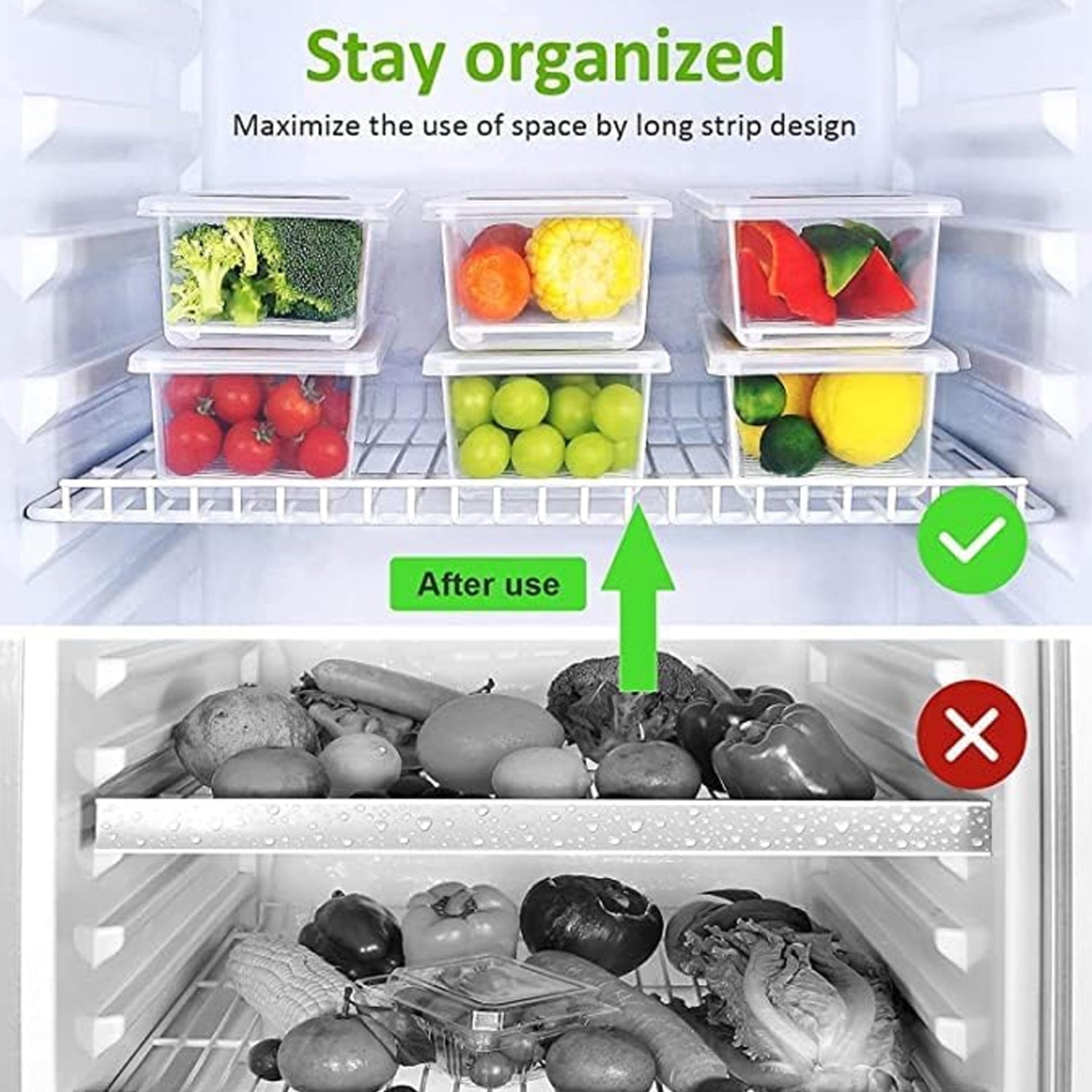 Vegetables | Fruits Freezer Storage Container ( 6pc 1500ml )