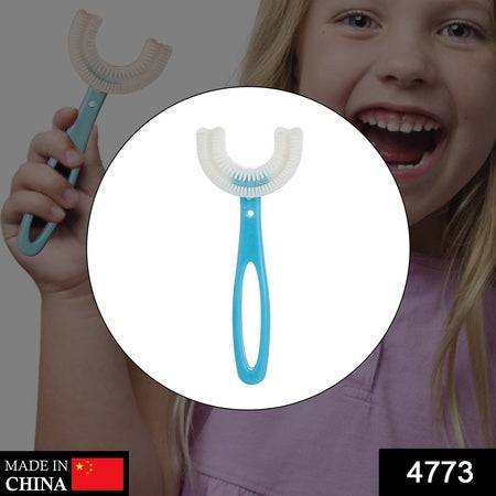 4773 Kids U Shaped Large Tooth Brush Used In All Kinds Of Household Bathroom Places For Washing Teeth Of Kids Toddlers And Childrens Easily And Comfortably. - Superior eMart