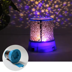 LED Projector Night Light Amazing Lamp, 3 Battery operated lamps, Rotation With  - 12869_couple_night_lamp_no3