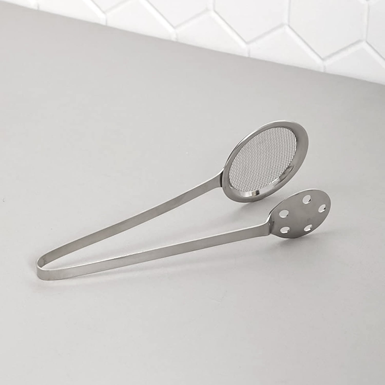 Stainless Steel Skimmer Serving Tong