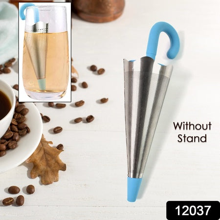 Reusable Cute Umbrella Tea Strainer Without Tray / Stand (1 Pc / Mix Color)