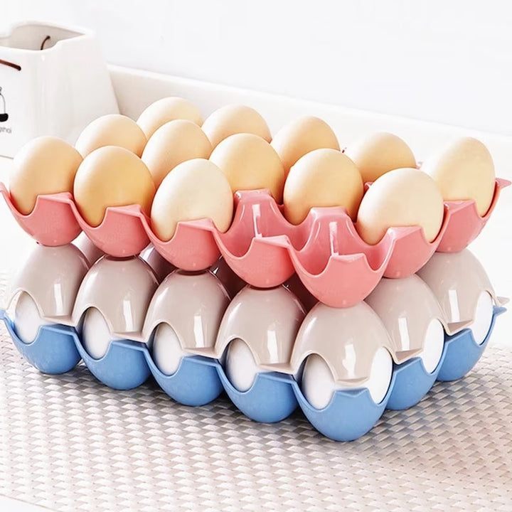 Superior eMart Egg Tray for 15 Eggs - Durable & Convenient