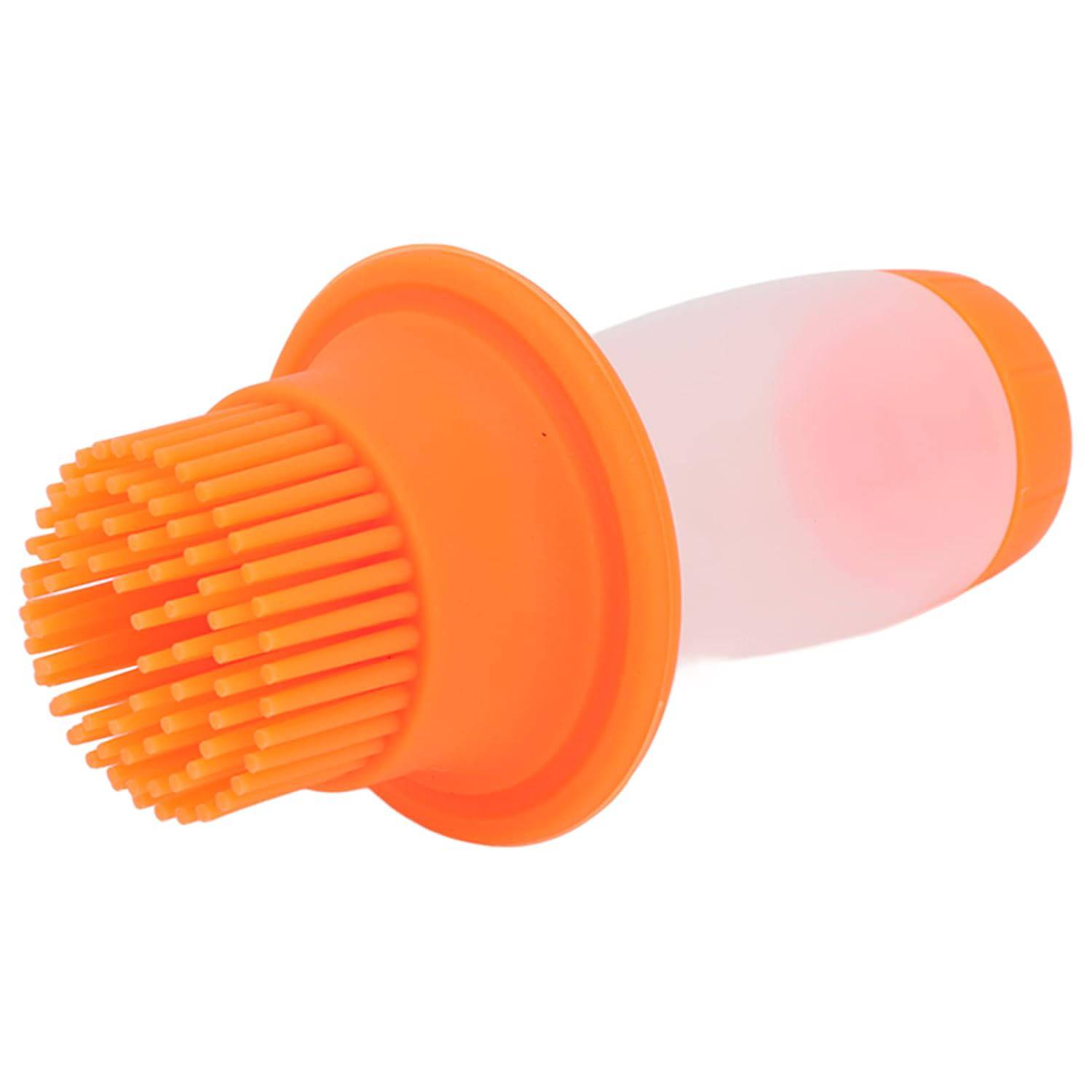 2 In 1 Portable Silicone Oil Bottle Brush With Lid (1 Set) - Superior eMart