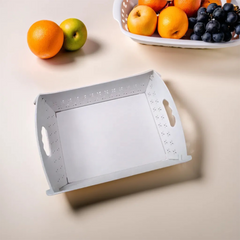 Foldable Serving Tray Plastic Serving Tray With Handle Serving Tray For Food, K - 10018_foldable_serving_tray_1pc