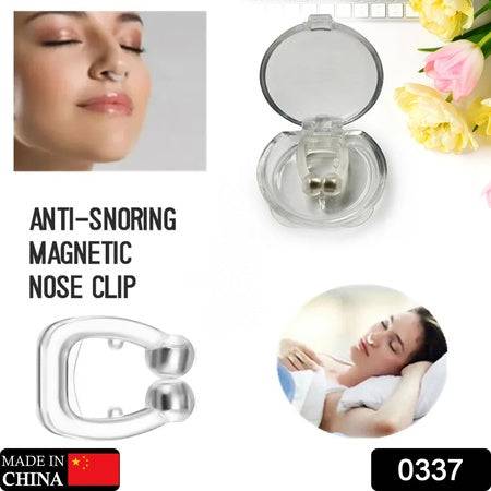 0337 Anti Snore Device For Men And Woman Silicone Magnetic Nose Clip For Heavy Snoring Sleeper Snore Stopper Anti Snoring Device (1 Pc) - Superior eMart