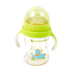 Plastic Baby Feeding Bottle With Handles Straw (300 Ml  1 Pc) - Superior eMart