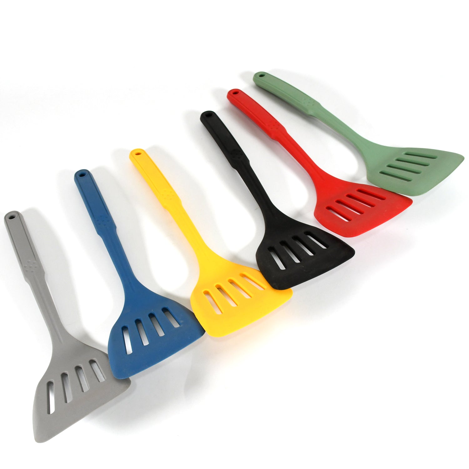 Multipurpose Silicone Spoon, Silicone Basting Spoon Non-Stick Kitchen Utensils H - 5655_silicone_turner_spatula_6pc_no40