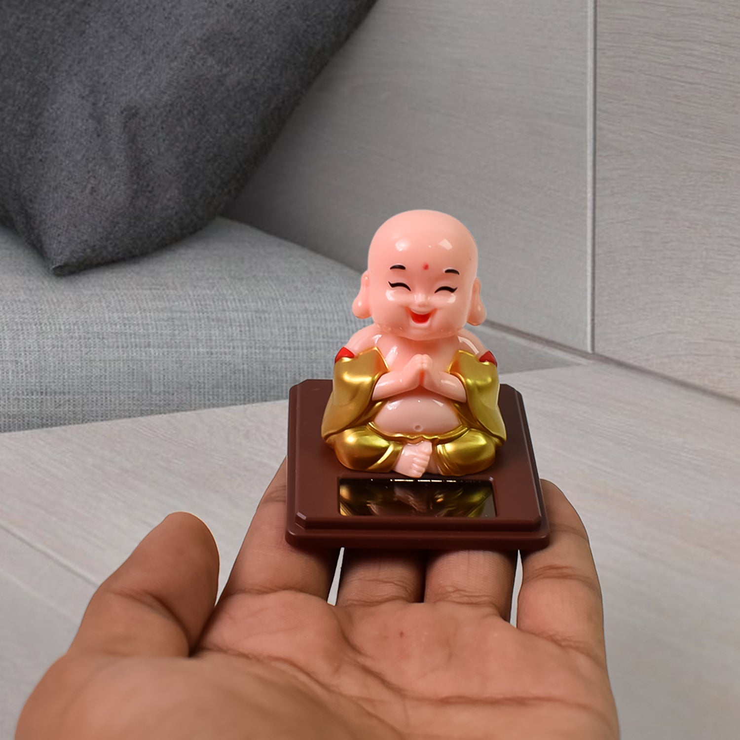 Solar Powered Buddha Car Ornament