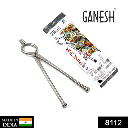 Unbreakable Stainless Steel Goti Sandsi / Sansi / Pakkad / Pincer / Chimta / Tongs / Utensil Holder Smart Kitchen Tool - 8mm