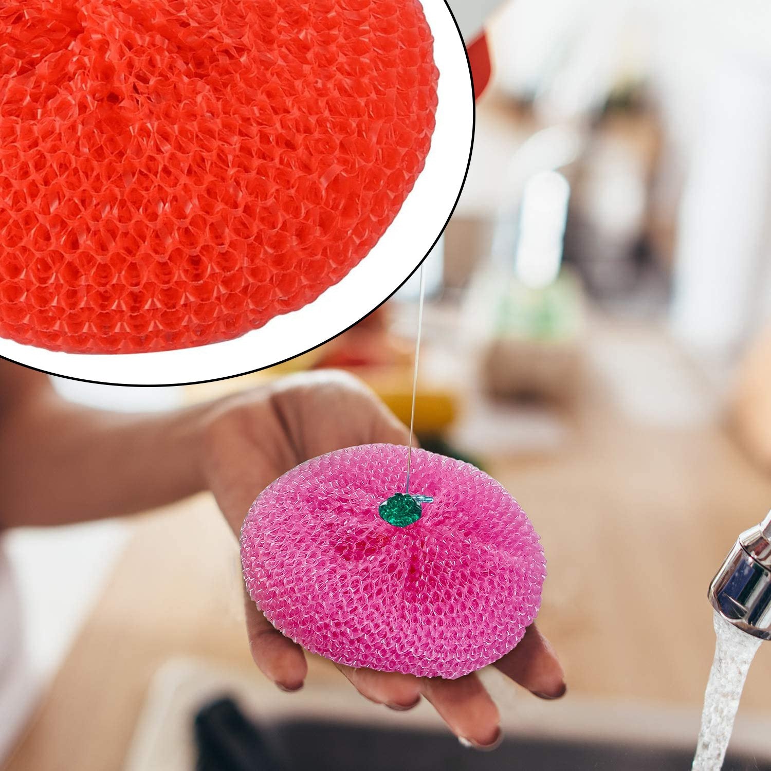 Scrubber Round Nylon Scrubbers (Pack Of 12)