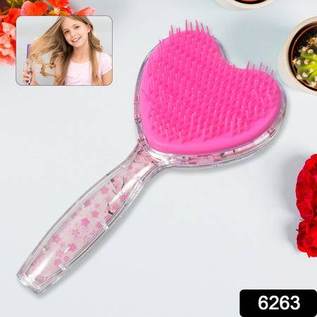 Heart Shape Hair Brush Massage Shower Comb (1 Pc) - Superior eMart