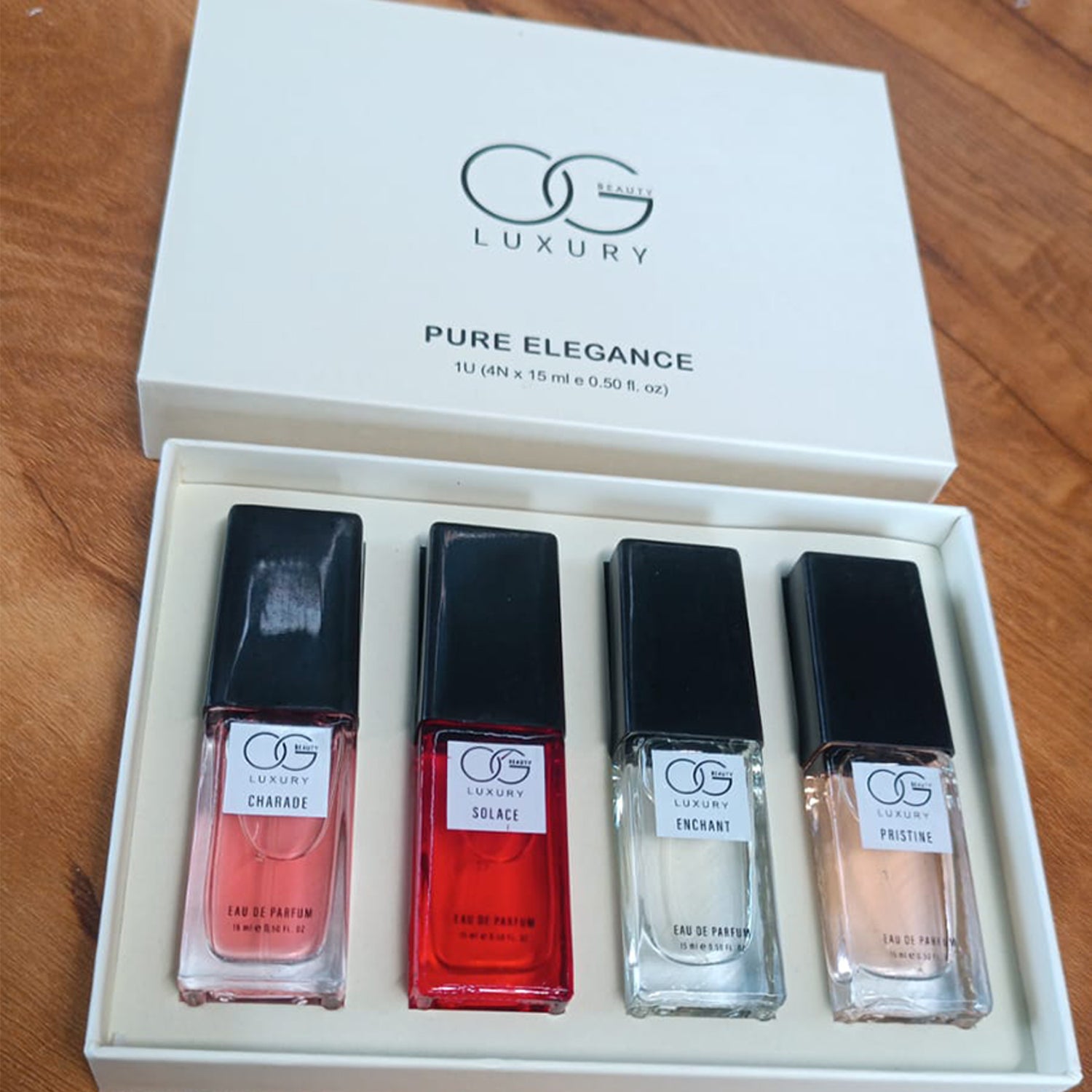 Og Beauty Luxury Pure Elegance Eau De Perfume - (4 Pc  Set  15 Ml)