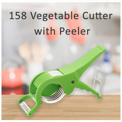 Vegetable peeler and cutter in one