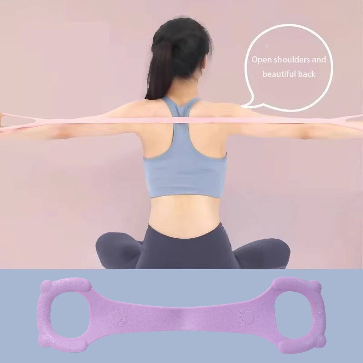 Silicone Yoga Pull Rope Chest Expander Silicone Resistance Bands  (1 Pc) - Superior eMart