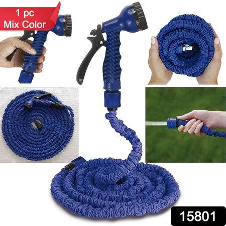 Expandable Magic Garden Hose With Spray Gun Approx 4 Metre Pipe (1 Set  Mix Color) - Superior eMart