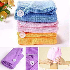 1408 Quick Turban Hair-drying Absorbent Microfiber Toweldry Shower Caps - Superior eMart