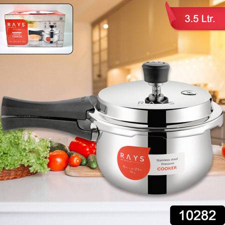 Stainless Steel Rays Fusion Pressure Cookers With Outer Lid (3.5 Litres) - Superior eMart